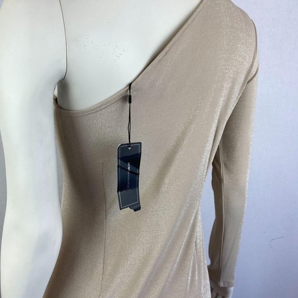 BCBGMaxAzria One-Shoulder Beige Dress - Picture 10 of 10